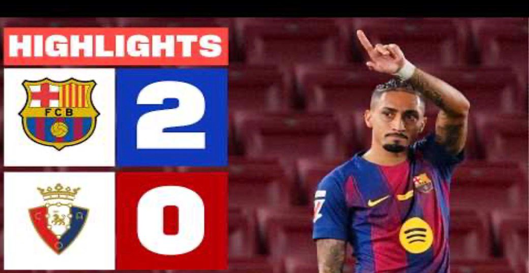 FC BARCELONA 2 - 0 CA OSASUNA | RESUMEN LALIGA EA SPORTS