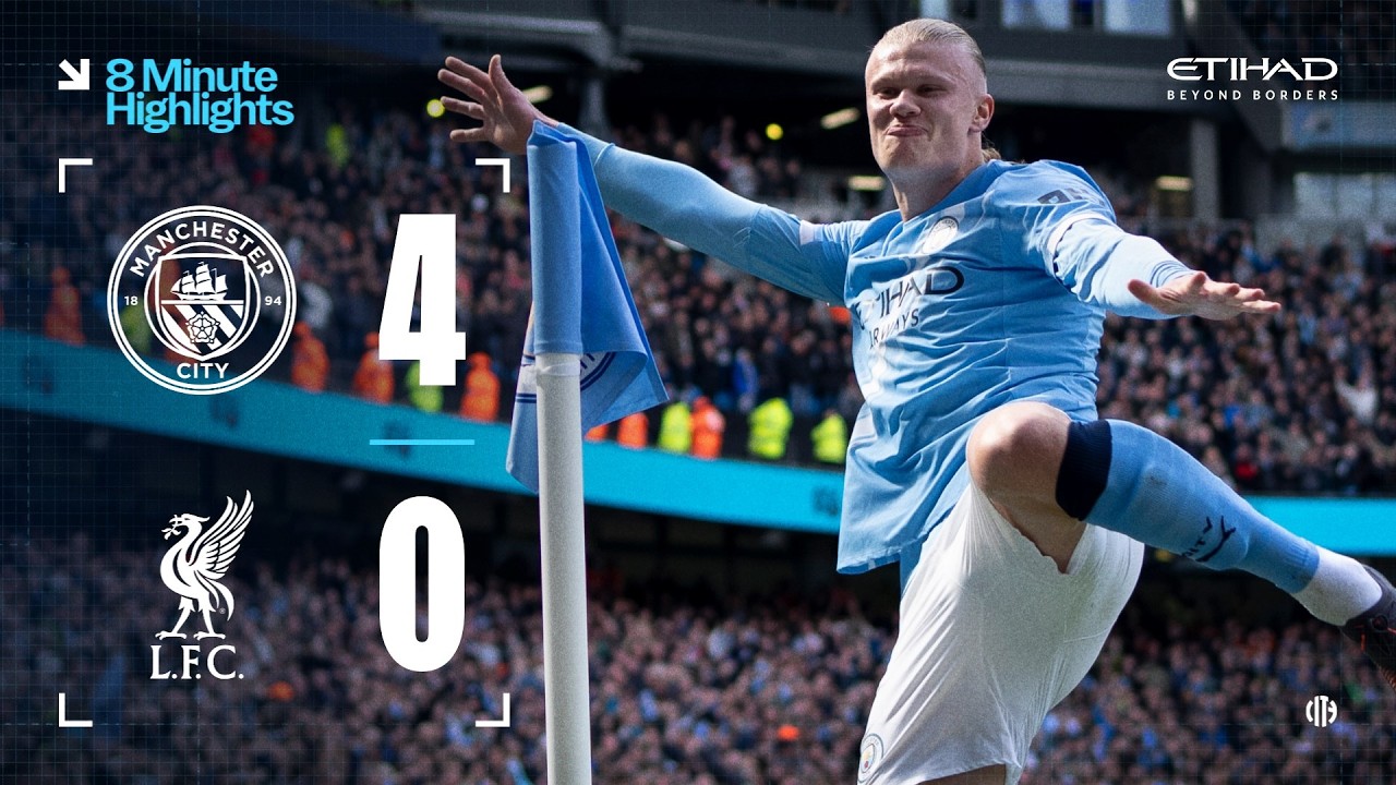 HIGHLIGHTS | Man City 4-0 Liverpool | Haaland hat-trick helps secure 8th FA Cup semi-final in a row!