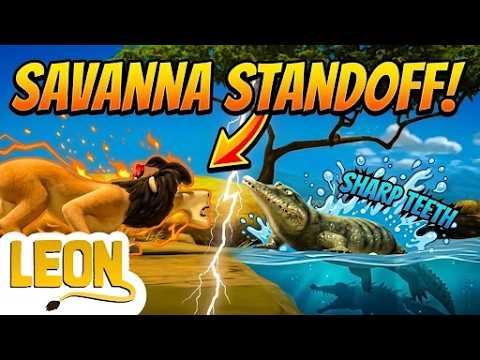 Leon the Lion | Leon vs The Guard Croc! | Cartoons For Kids | HooplaKidz Shows